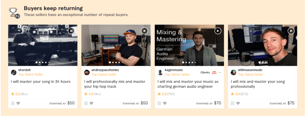 You can sell your beats on Fiverr to make money as a musician
